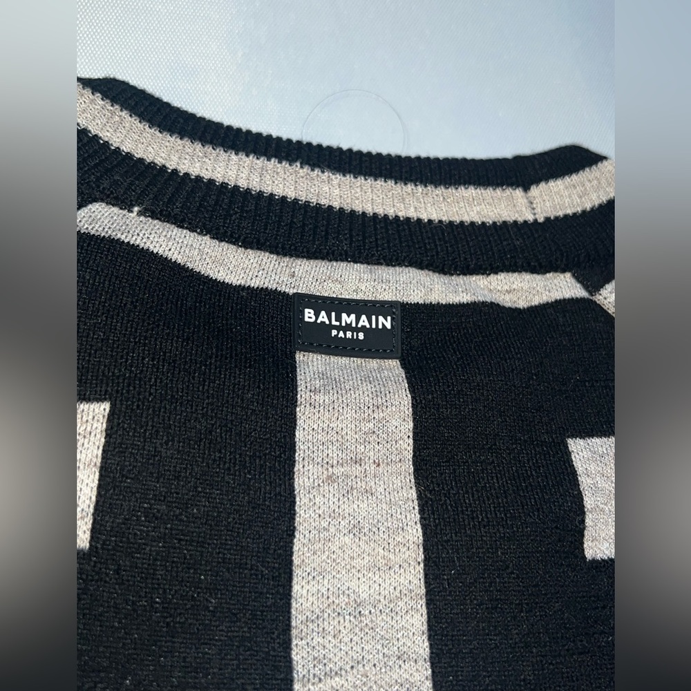 Balmain Large Monogram Sweater - Picture 7 of 8